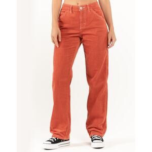 Fivestar General Womens Pants‎ Sz 0 24 Rust Corduroy Carpenter Festival
